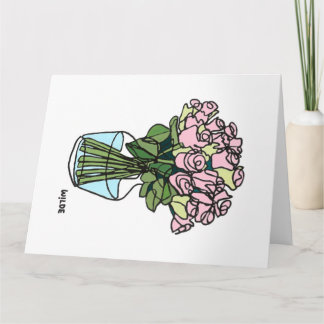 Blume in Vase blühen Karte
