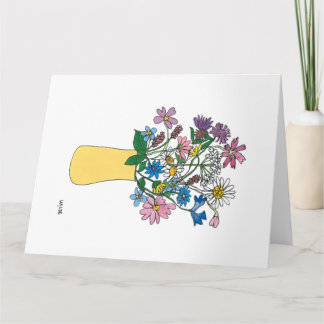 Blume in Vase blühen Karte