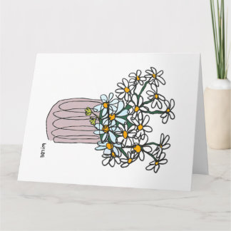 Blume in Vase blühen Karte