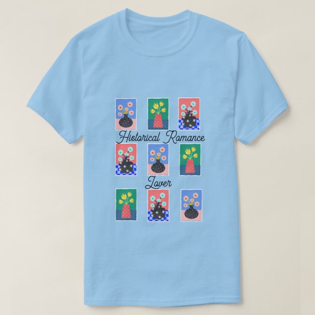 Blume in Vasen Romance Lover T-Shirt (Design vorne)