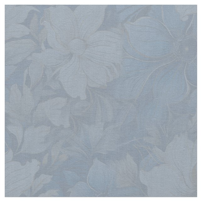 Blume in Weiß und Blau Stoff (Nahaufnahme)
