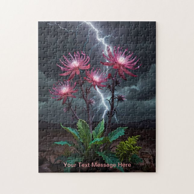 Blume inmitten des Blitzes Puzzle (Vertikal)