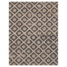 Blume innerhalb eines deoupage-Papiers mit Quadrat