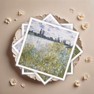 Blume Island in der Nähe von Vétheuil, Claude Mone Serviette