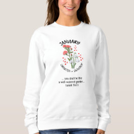 Blume JANUARY Christlich Sweatshirt