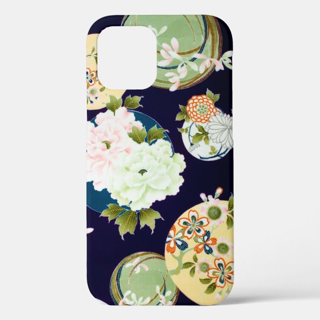 Blume, japanisches Design Case-Mate iPhone Hülle (Rückseite)