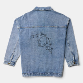 Blume Jeansjacke