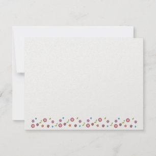 Blume Jüdischer Star von David Bat Mitzvah UAWG RSVP Karte