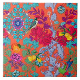 Blume, Jugendstil, William Morris-Stil Fliese