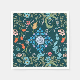 Blume, Jugendstil, William Morris-Stil Serviette