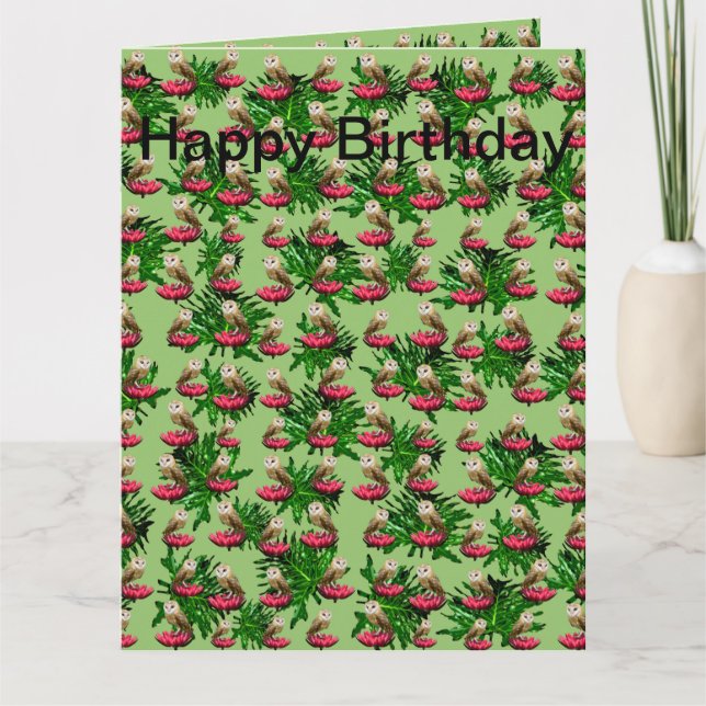 Blume Jumbo Birthday Card, Karte (Vorderseite)