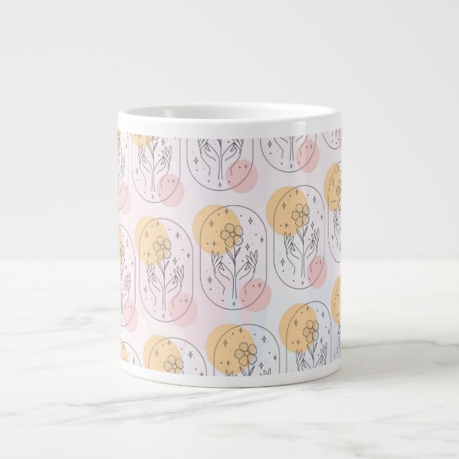 Blume Jumbo-Tasse (Vorderseite)