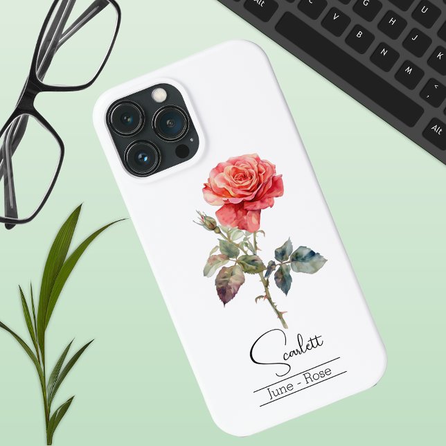 Blume Juni Rose Case-Mate iPhone Hülle (Von Creator hochgeladen)