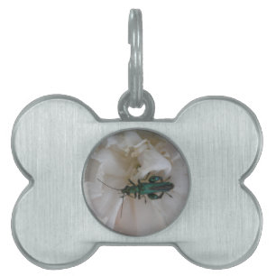 Blume Käfer Pet Tag Tiermarke