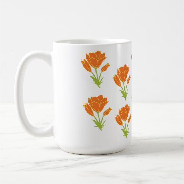 Blume Kaffee Tasse Teekanne (Links)