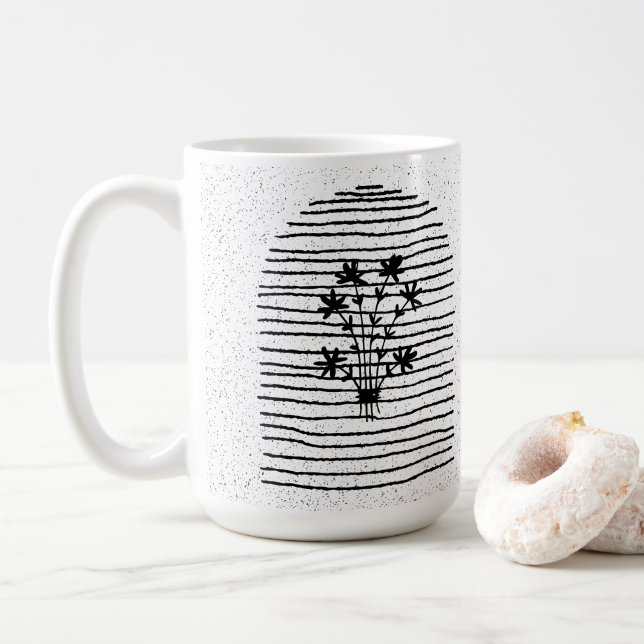 Blume Kaffeetasse (Mit Donut)