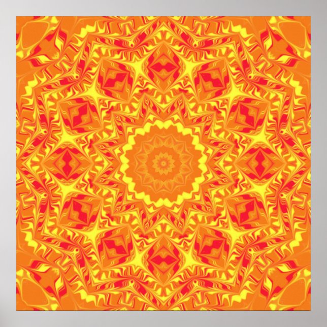 Blume Kaleidoscope Poster (Vorne)
