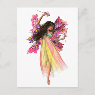 Blume Karneval Fairy Postkarte