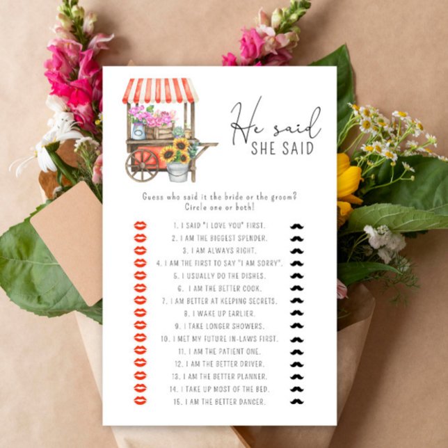 Blume Karren - Er sagte, sie sagte Brautparty-Spie (Von Creator hochgeladen)