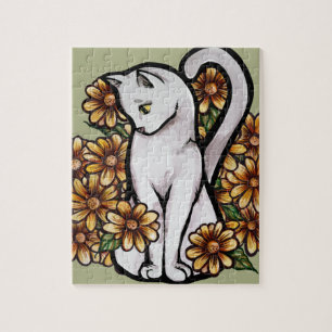 Blume Katzen Puzzle