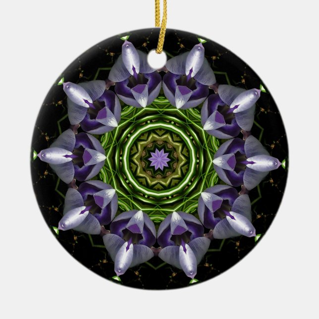 Blume Keramik Ornament (Vorne)