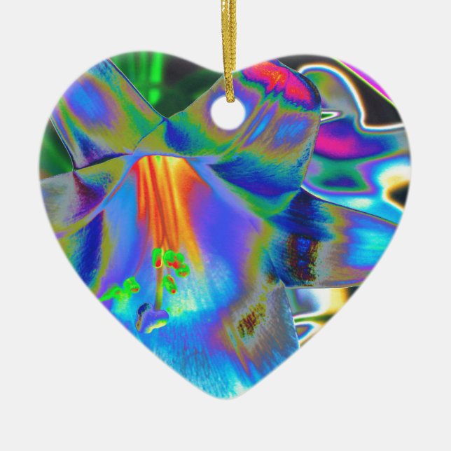 Blume Keramik Ornament (Vorne)