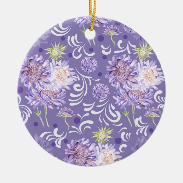 Blume Keramik Ornament (Vorne)