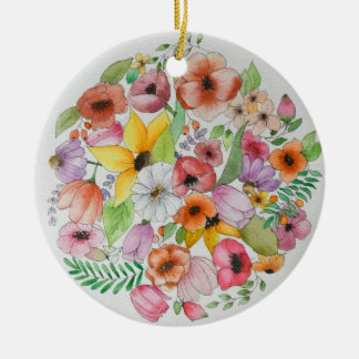 Blume Keramik Ornament