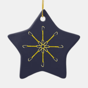 Blume Keramik Ornament