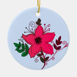 Blume Keramik Ornament