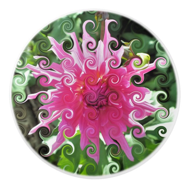 BLUME KERAMIKKNAUF (Vorderseite)