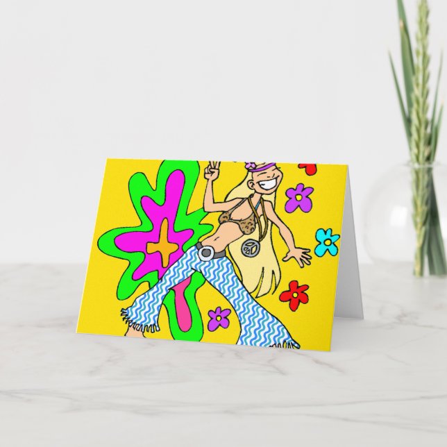 Blume Kind Karte (Vorderseite)