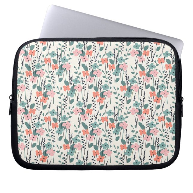 Blume Kind Laptopschutzhülle (Vorderseite)