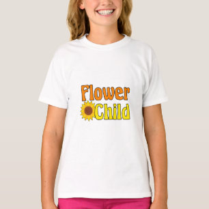 Blume Kind Niedlich Sonnenblumen Hippie Kinder T-Shirt