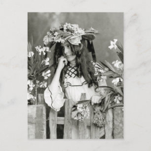 Blume Kind vor ihrer Zeit: 1902 Postkarte