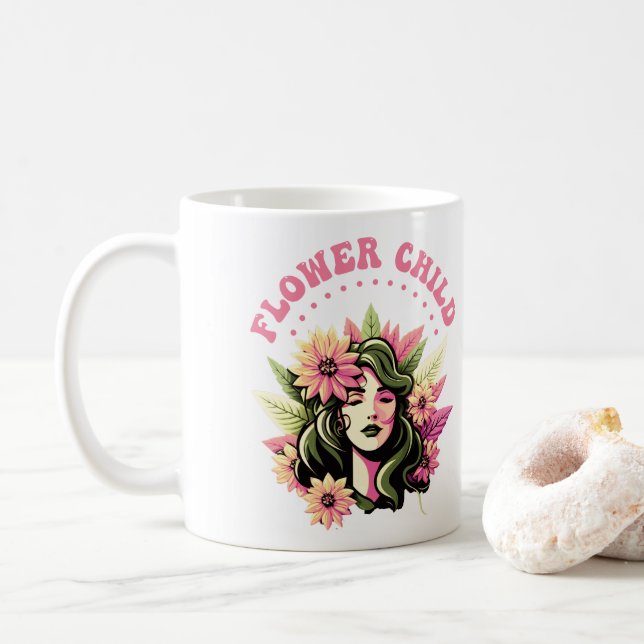 Blume Kinderkaffee Tasse (Mit Donut)