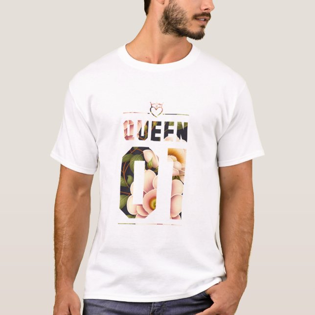 Blume King and Queen 01 T-Shirt (Vorderseite)
