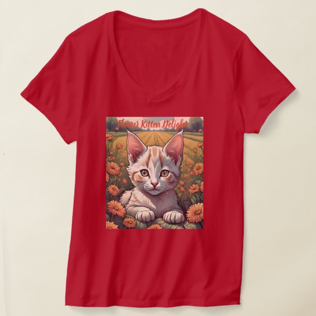 Blume Kitten T - Shirt (Ablage )
