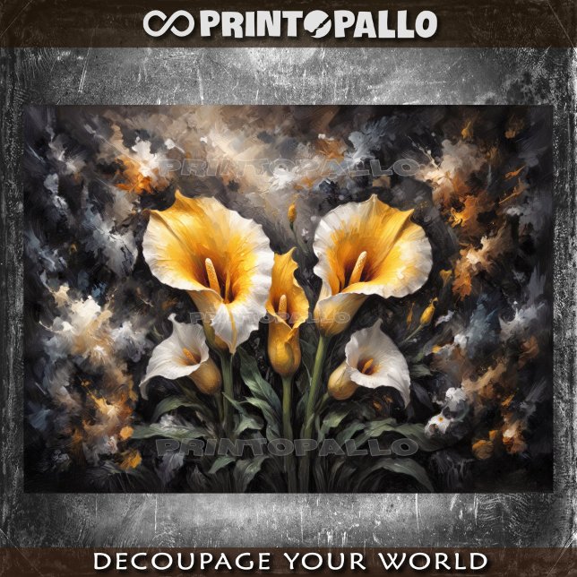 Blume-Komposition Nr. 1 Seidenpapier (Von Creator hochgeladen)