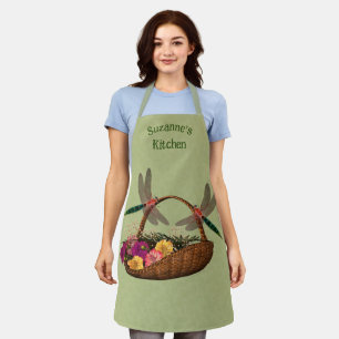 Blume-Korb für Libellen Personalisiert Schürze