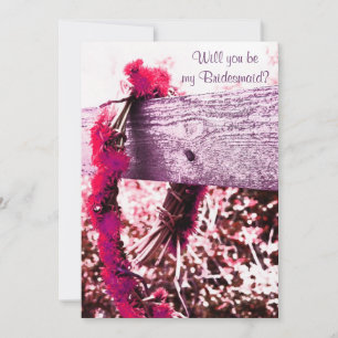 Blume Kranz werden Sie mein Brautjäger einladen Einladung