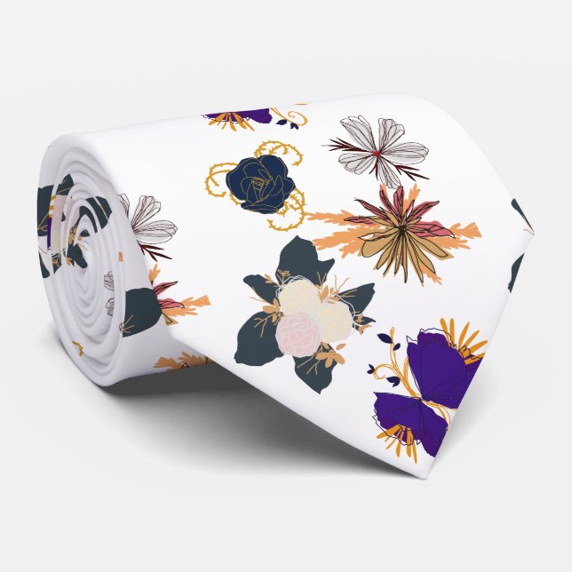 BLUME KRAWATTE (Gerollt)