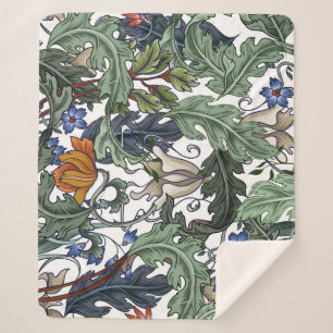 Blume, Kunst Deko, modern, nahtlos. Sherpadecke