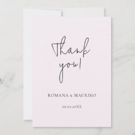 Blume Kunst, Dichtung und Musik Dankeskarte