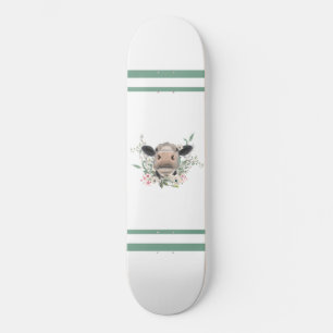 Blume Küssen, graues Zuchttier Skateboard