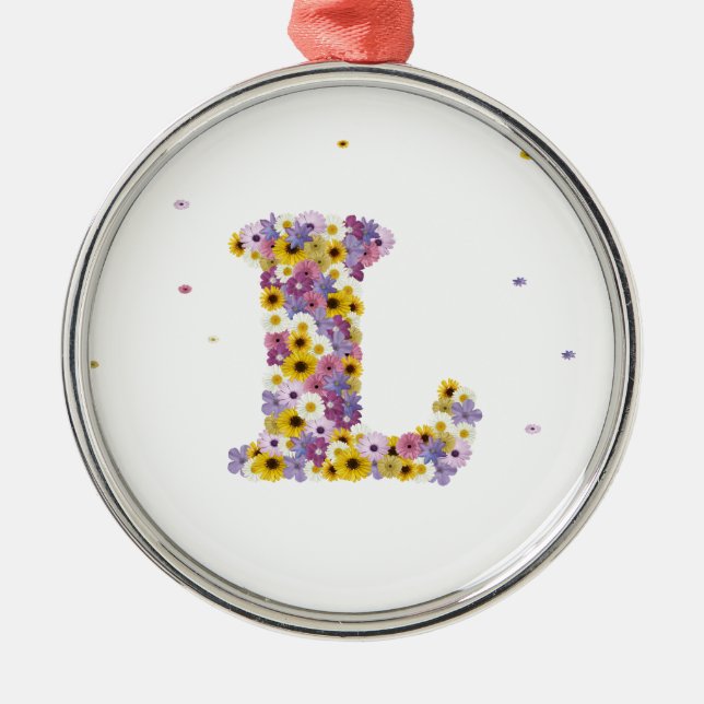 Blume L Ornament Aus Metall (Vorne)