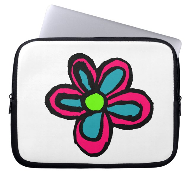 Blume Laptopschutzhülle (Vorderseite)