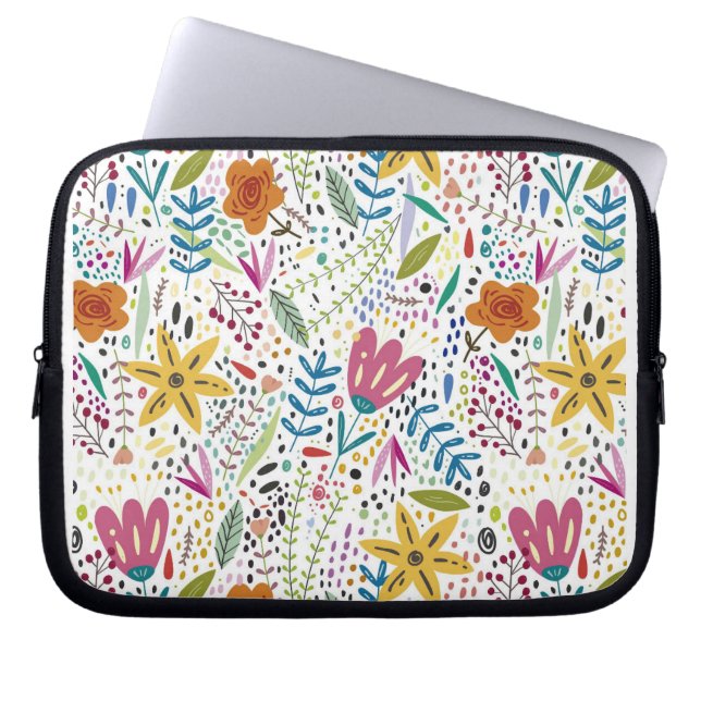 Blume Laptopschutzhülle (Vorderseite)