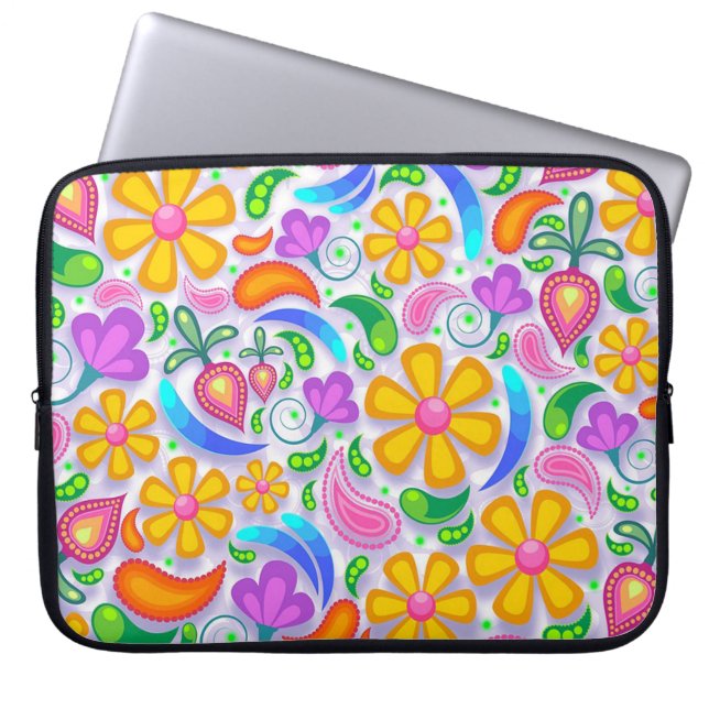 Blume Laptopschutzhülle (Vorderseite)