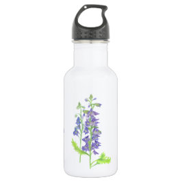 Blume Larkspur Edelstahlflasche